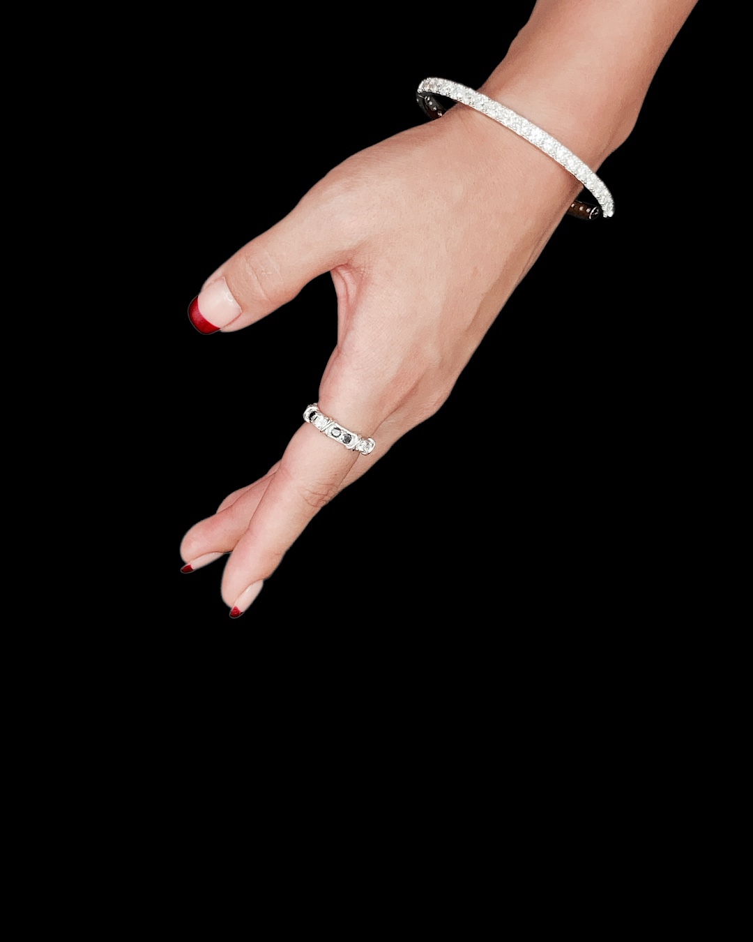 [Moissanite Tennis Bracelet] 화이트 모이사나이트 테니스 팔찌 S925 데시레아 - 상세 이미지 4