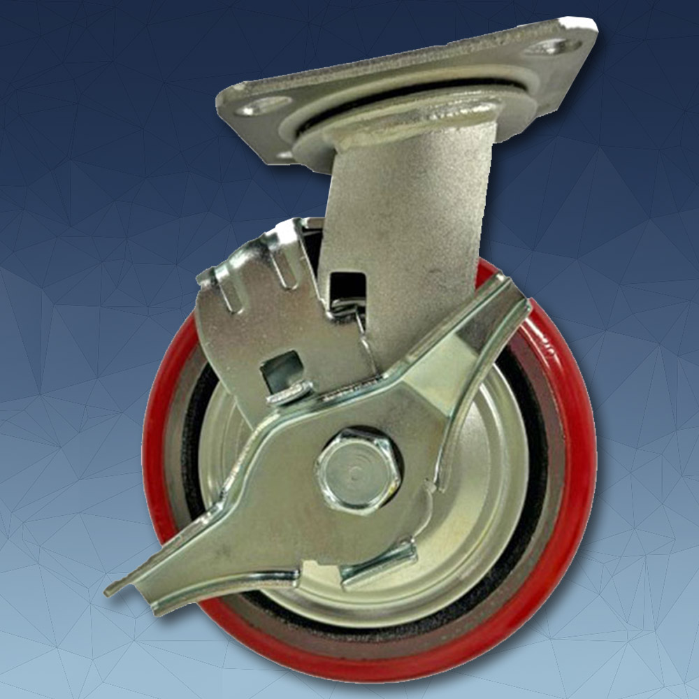 경창캐스터 중하중용캐스터 보급형 4350S A1 PC TB, 1개