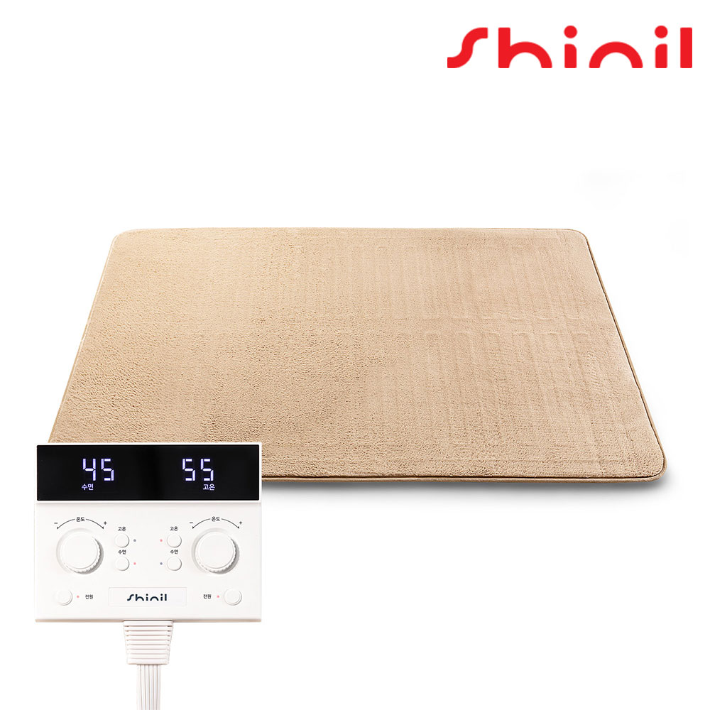 신일 전기매트 더블사이즈 전기장판 온열매트 2인용 탄소매트 전기요 전자파차단 간편한 물세탁