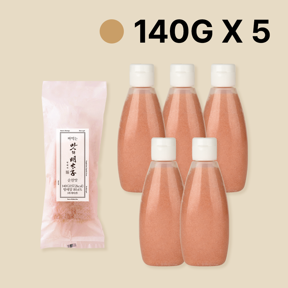 맛의명태자 짜먹는 명란 순한맛 140g, 5개 - 상품 이미지