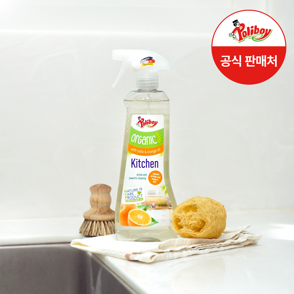 폴리보이 오가닉 오렌지 키친 클리너 500ml 식탁 후드 싱크대 냉장고 청소 주방 세정제