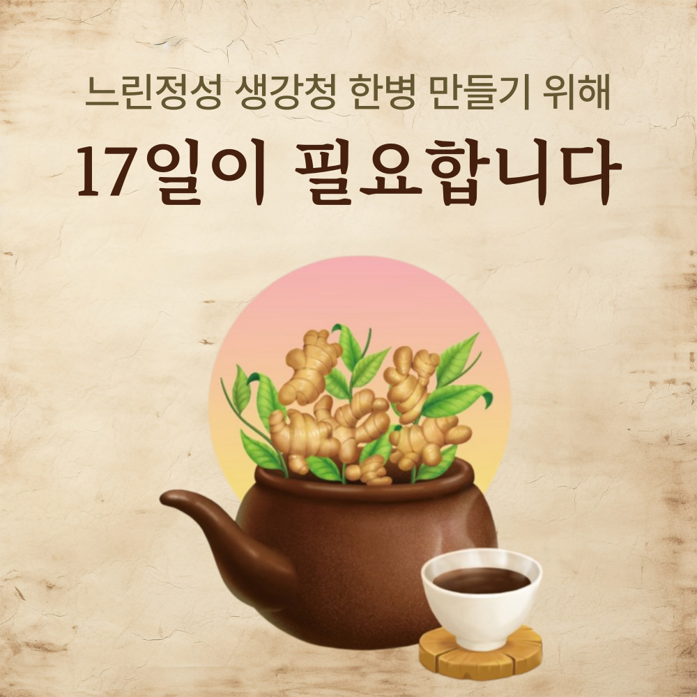 무설탕 무가당 생강청 생강차 홍강청 제로 수제 임산부 570g - 상세 이미지 5
