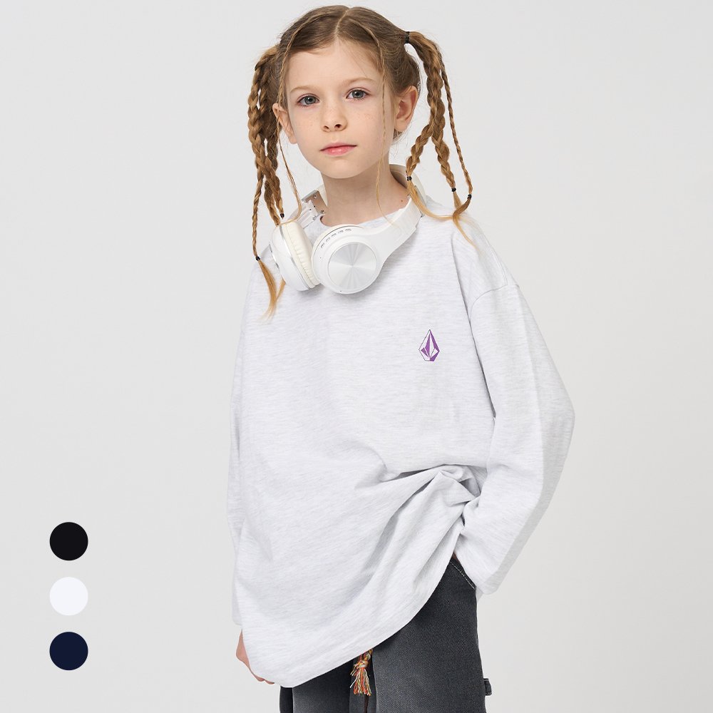 볼컴키즈 미니 스톤 긴팔 티셔츠 VF25LIVE04