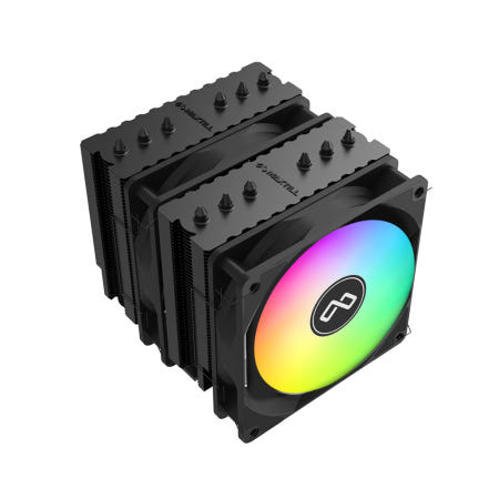 맥스틸 MAXTILL MAX600 ARGB 듀얼타워 공랭 CPU 쿨러 (블랙)