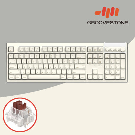 엠스톤 그루브스톤 GV10M 8K 무선키보드 애플라떼, 저소음 갈축, 45g