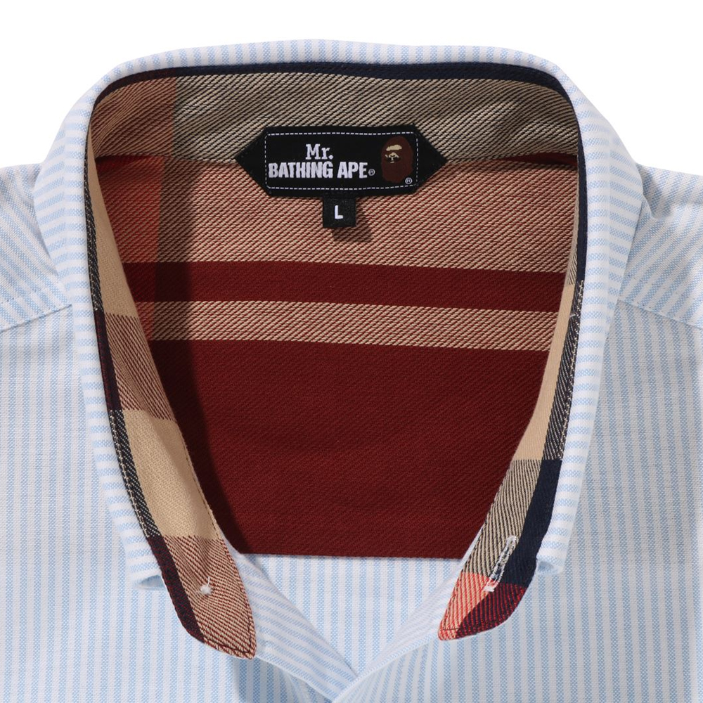 베이프 셔츠 YARN DYE STRIPES OXFORD SHIRT 7L70-131-311 - 상세 이미지 4