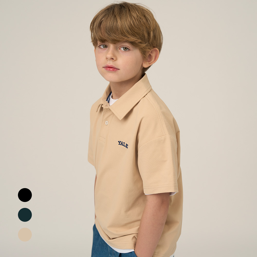 예일키즈 PK 스몰로고 하프 셔츠 A5M037