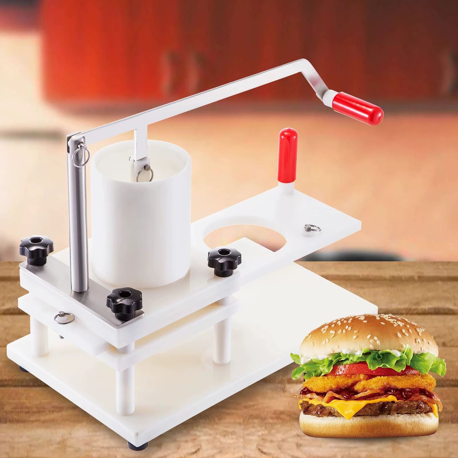 패티 누름기 수동 떡갈비 햄버거 프레스 수제 성형기 110 싱글 홀 - 상세 이미지 3