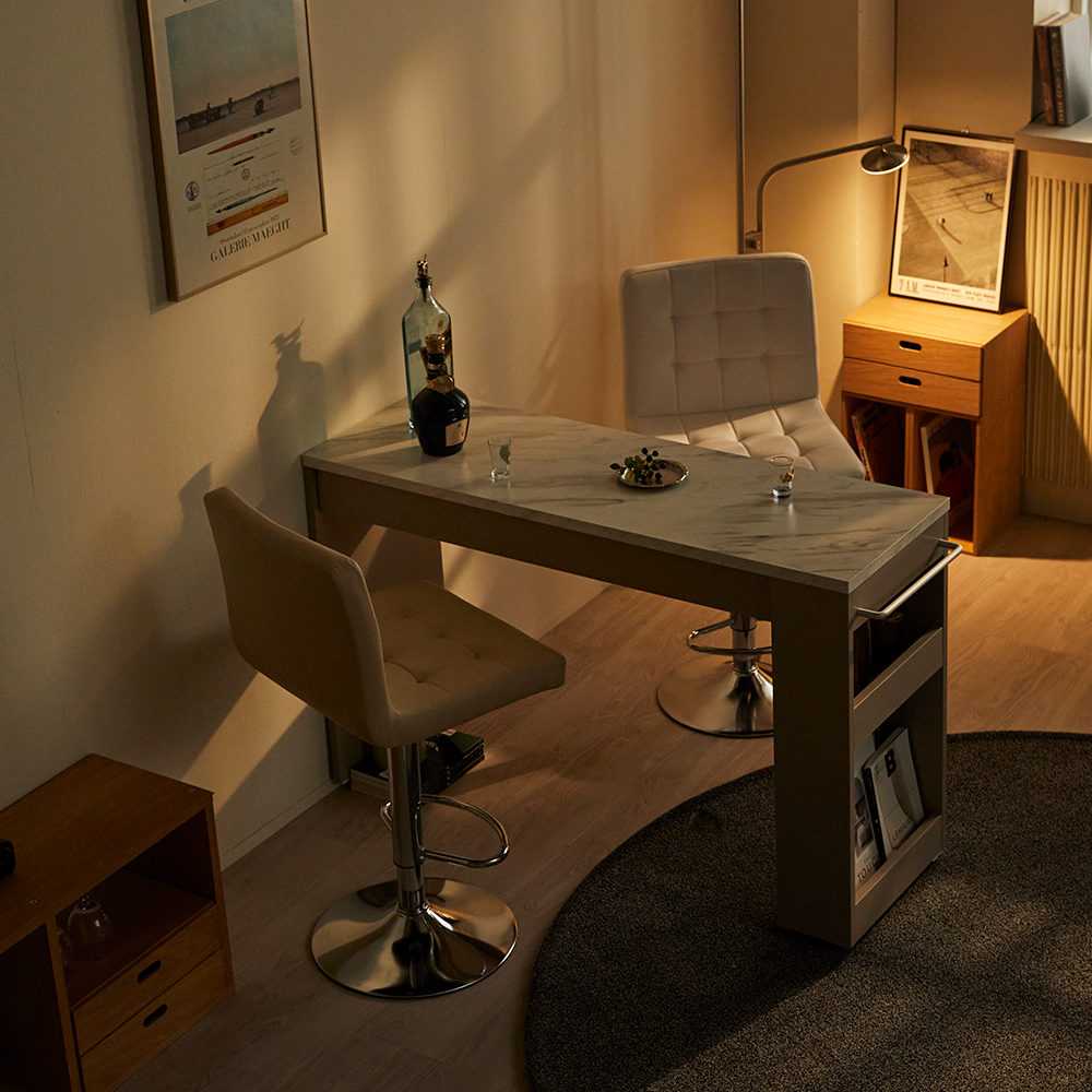 16피스 SB 1+1 아일랜드 식탁 홈 바 의자 바텐 스툴 높은 스탠딩 회전 발걸이형 체어