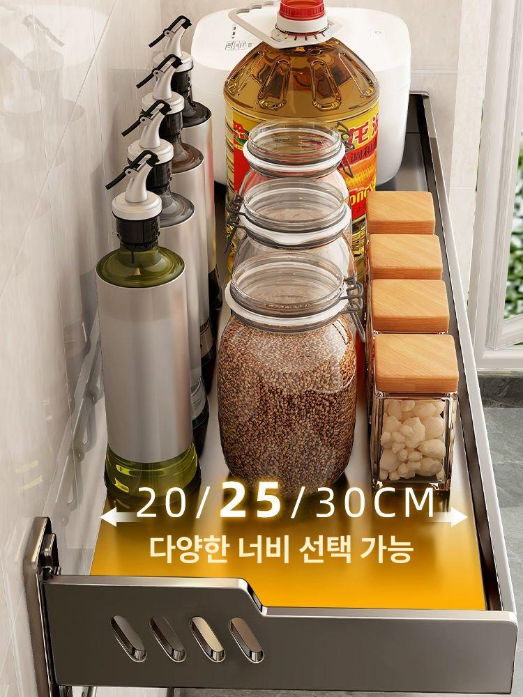 주방 스텐 선반 그릇 상부장 높이조절 확장형 그릇건조대 건조대 물빠짐 기둥식 싱크대 싱크 건그레이 특두꺼운 20x30cm - 상세 이미지 2