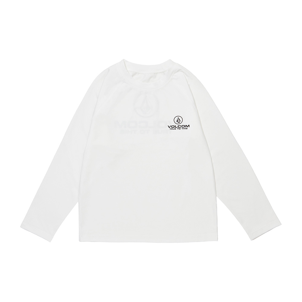 볼컴키즈 볼컴 심볼 로고 아쿠아 래쉬가드 티셔츠 D5M025 - 상세 이미지 3