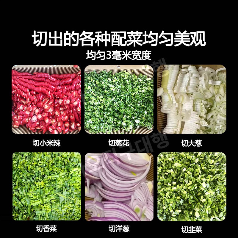 탕파절단기 업소용 수동 절단기 슬라이서 고추 탕파기 대파써는기계 고추절단기 식당 - 상세 이미지 5