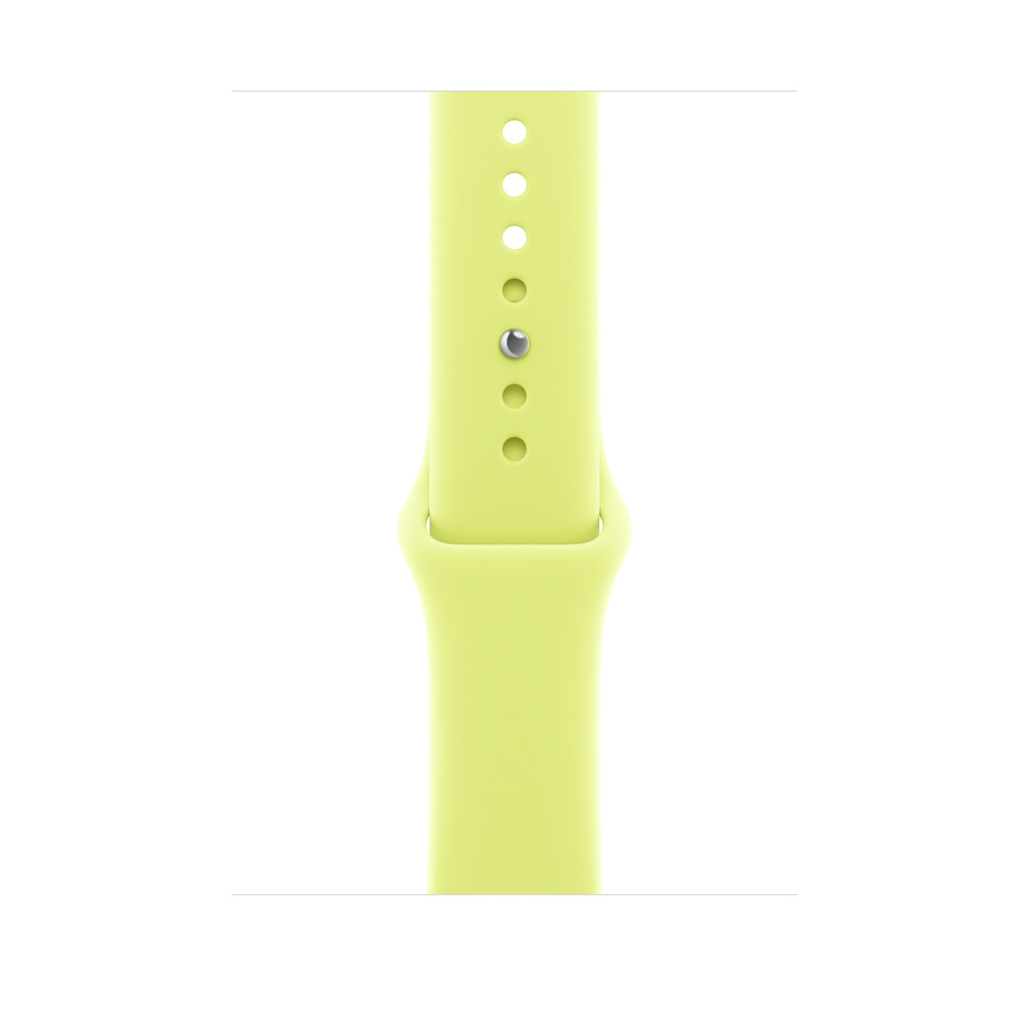 애플 정품 애플워치 스트랩 46mm 스포츠 밴드, M/L, 네온 옐로 - 상품 이미지