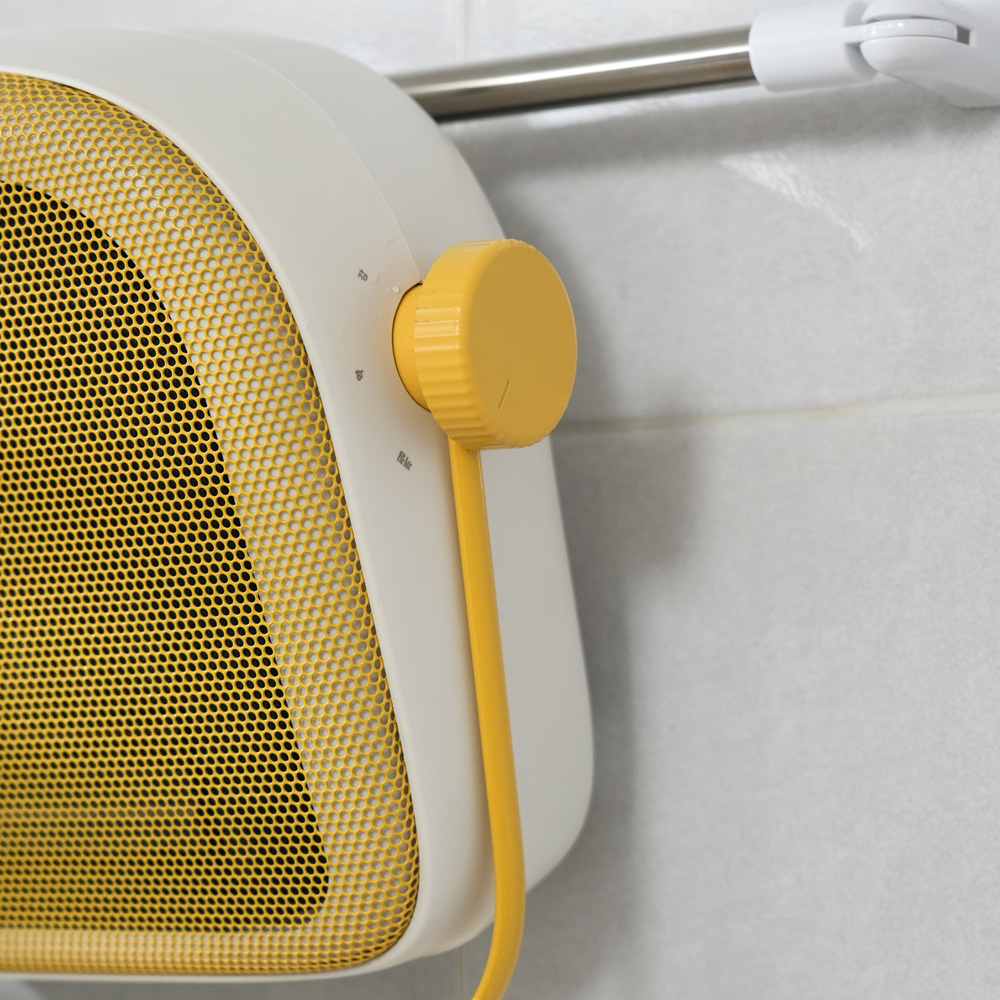 한경희 욕실온풍기 화장실 방수 가정용 난방기 PTC히터 벽걸이 무타공 4000TM옐로우