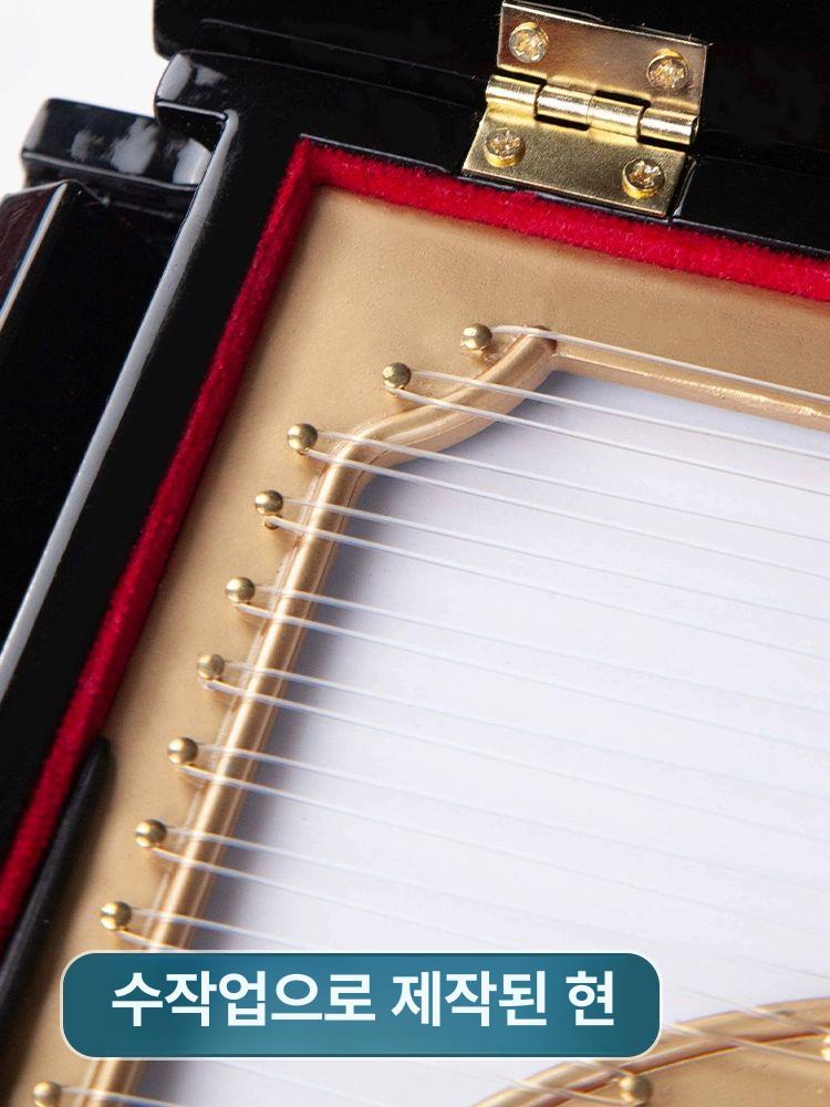 그랜드 피아노 미니어처 조립식 악기 집꾸미기 인테리어 트럼펫 음악 장식소품 소형 피아노 엘리제를위하여 - 상세 이미지 3