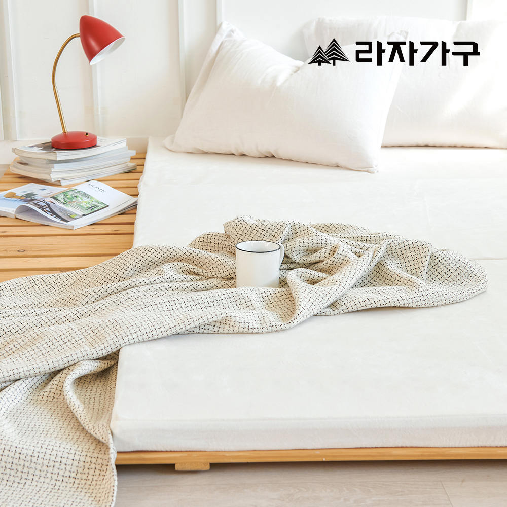 라자가구 에단 벨로아 견면패드 SS 슈퍼싱글 접이식 토퍼 매트리스 다용도 침대 소파 캠핑 매트