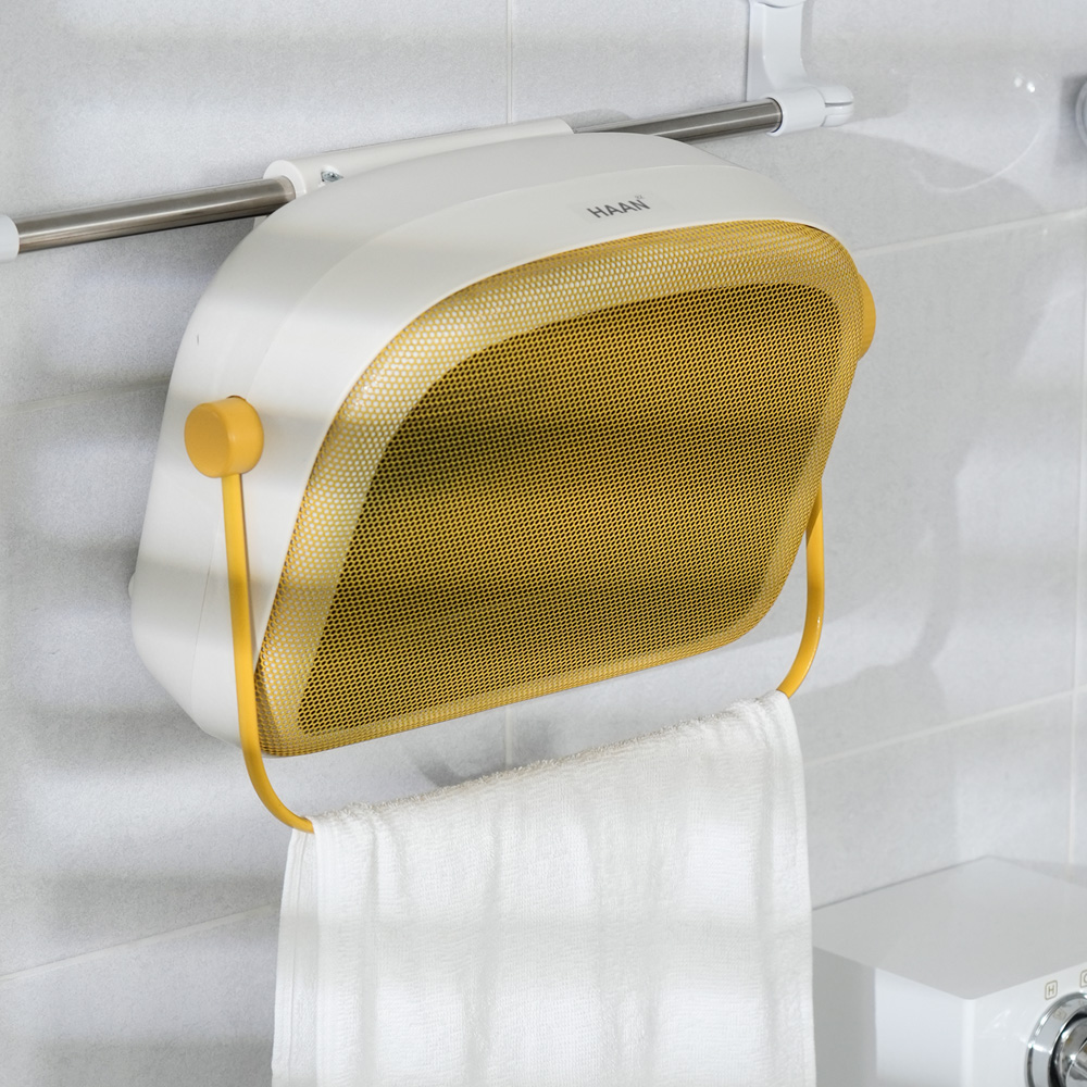 한경희 욕실온풍기 화장실 방수 가정용 난방기 PTC히터 벽걸이 무타공 4000TM옐로우