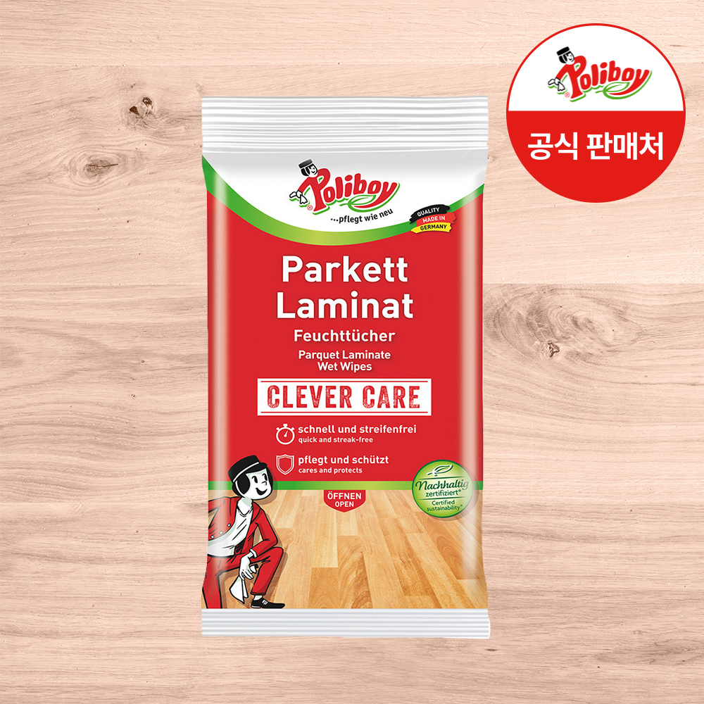 폴리보이 마루합판 클리닝 티슈 1팩/ 원목 마루 청소 거실 장판 바닥 클리너 - 메인 이미지