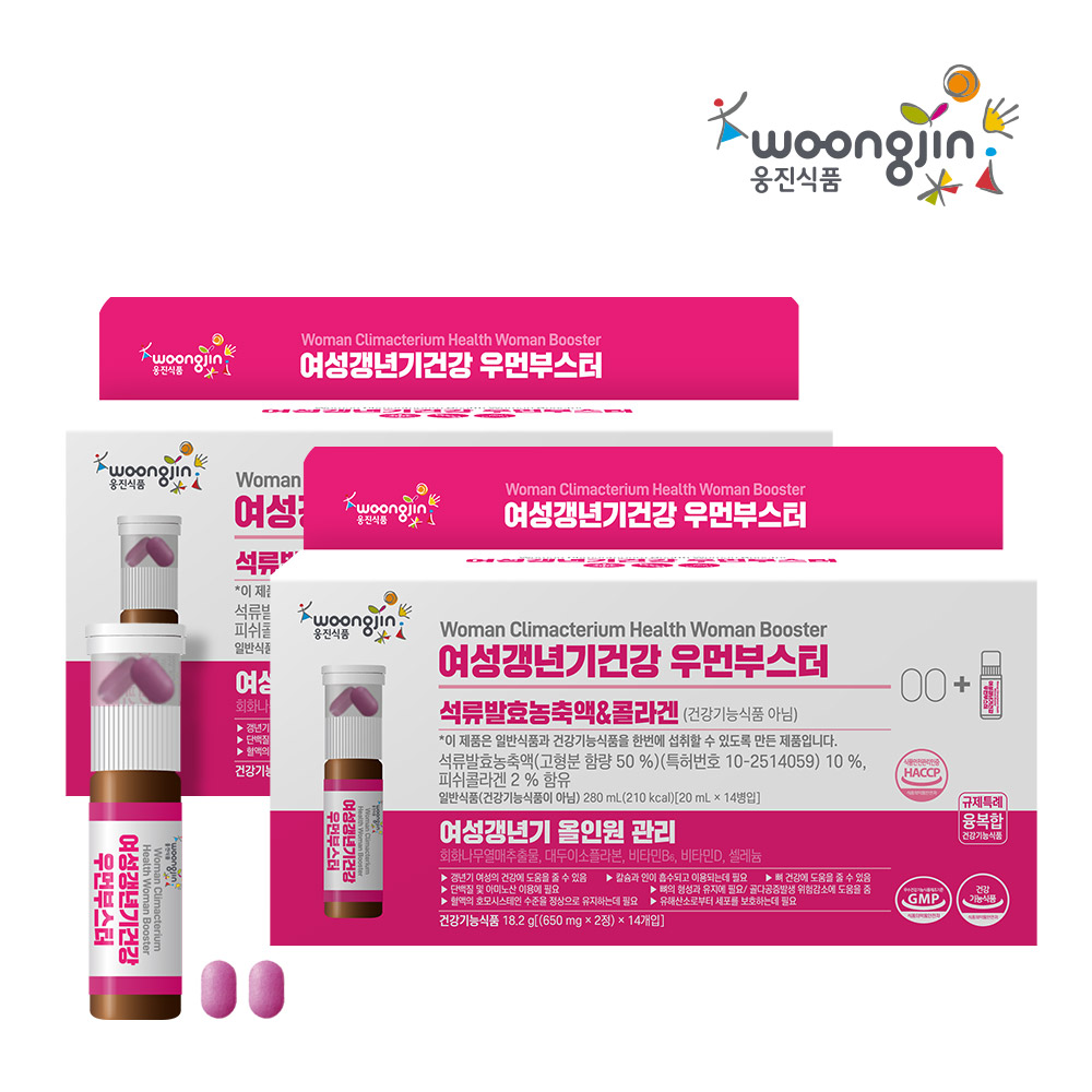 웅진 우먼부스터 갱년기건강 여성호르몬 에스트로겐 회화나무열매 이소플라본 14개입, 2개 - 메인 이미지