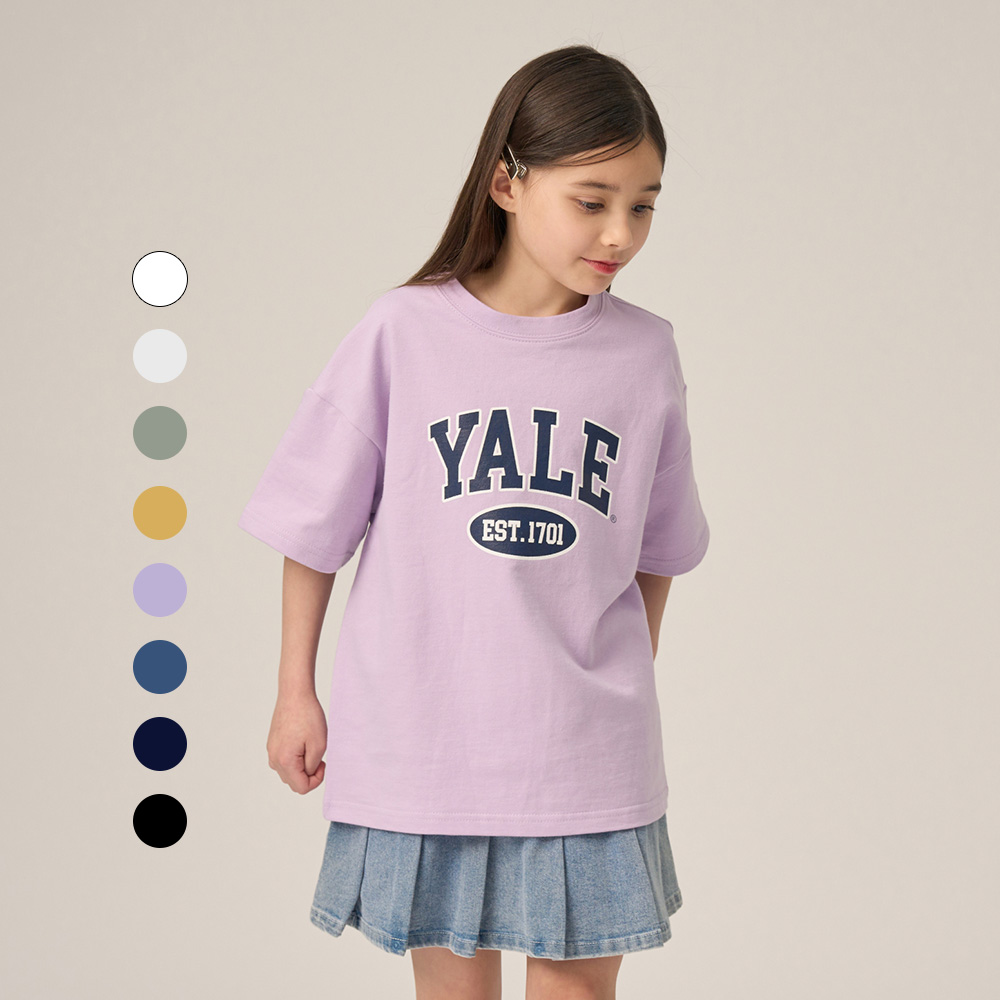 예일키즈 예일키즈 헤리티지 빅 프린팅 반팔 셔츠 A5M052