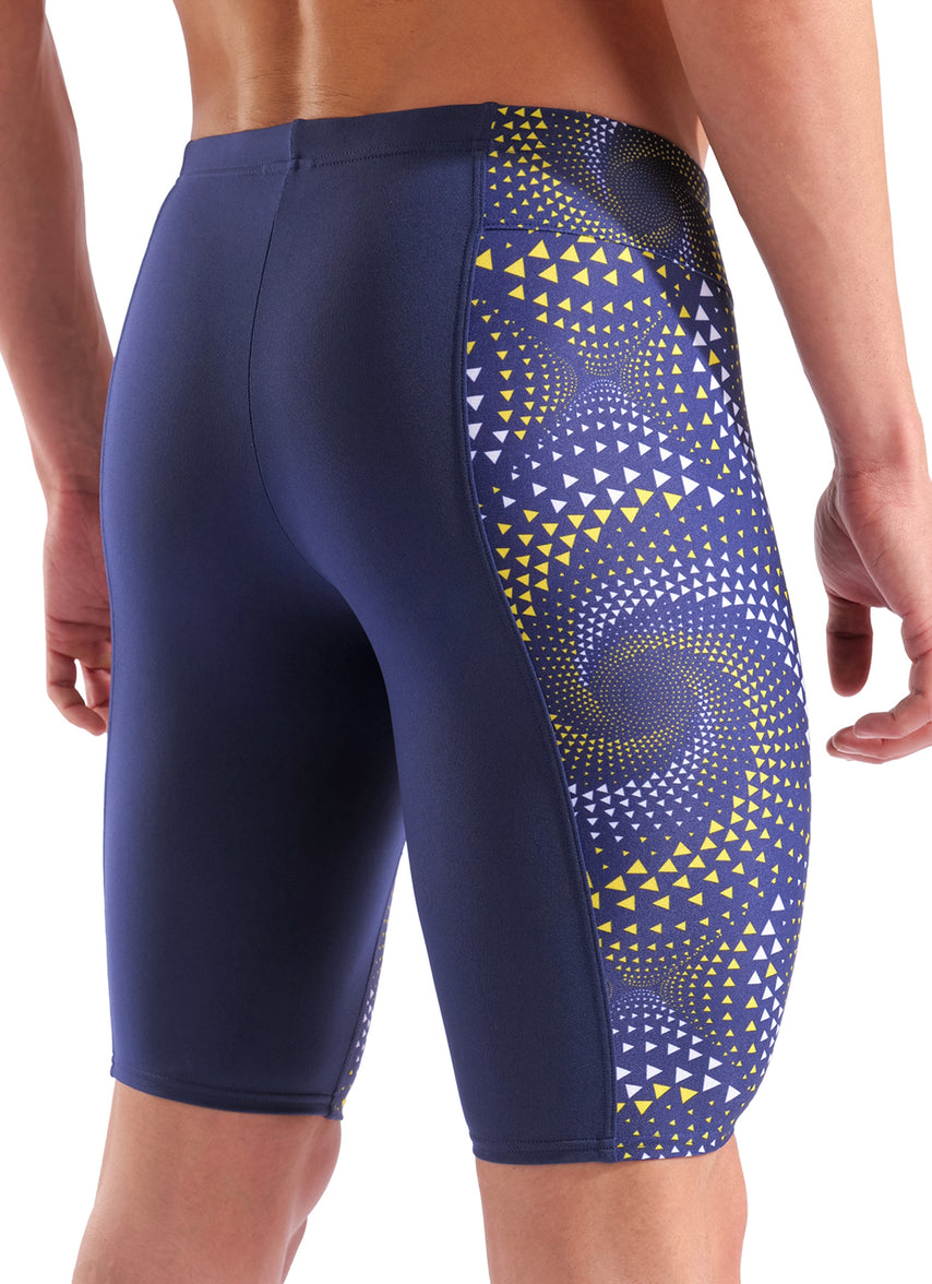 아레나 남성 팀 파이어플로우 재머 5부 수영복 Navy/Yellow, 22 - 상세 이미지 5