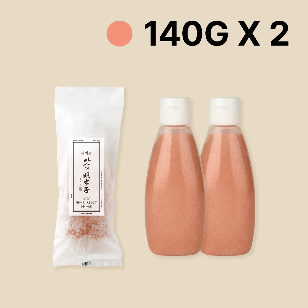 맛의명태자 짜먹는 명란 140g, 2개 - 상품 이미지