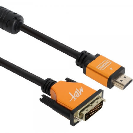 엠비에프 HDMI to DVI 듀얼 골드 케이블 1.8M MBF-DMHMG018