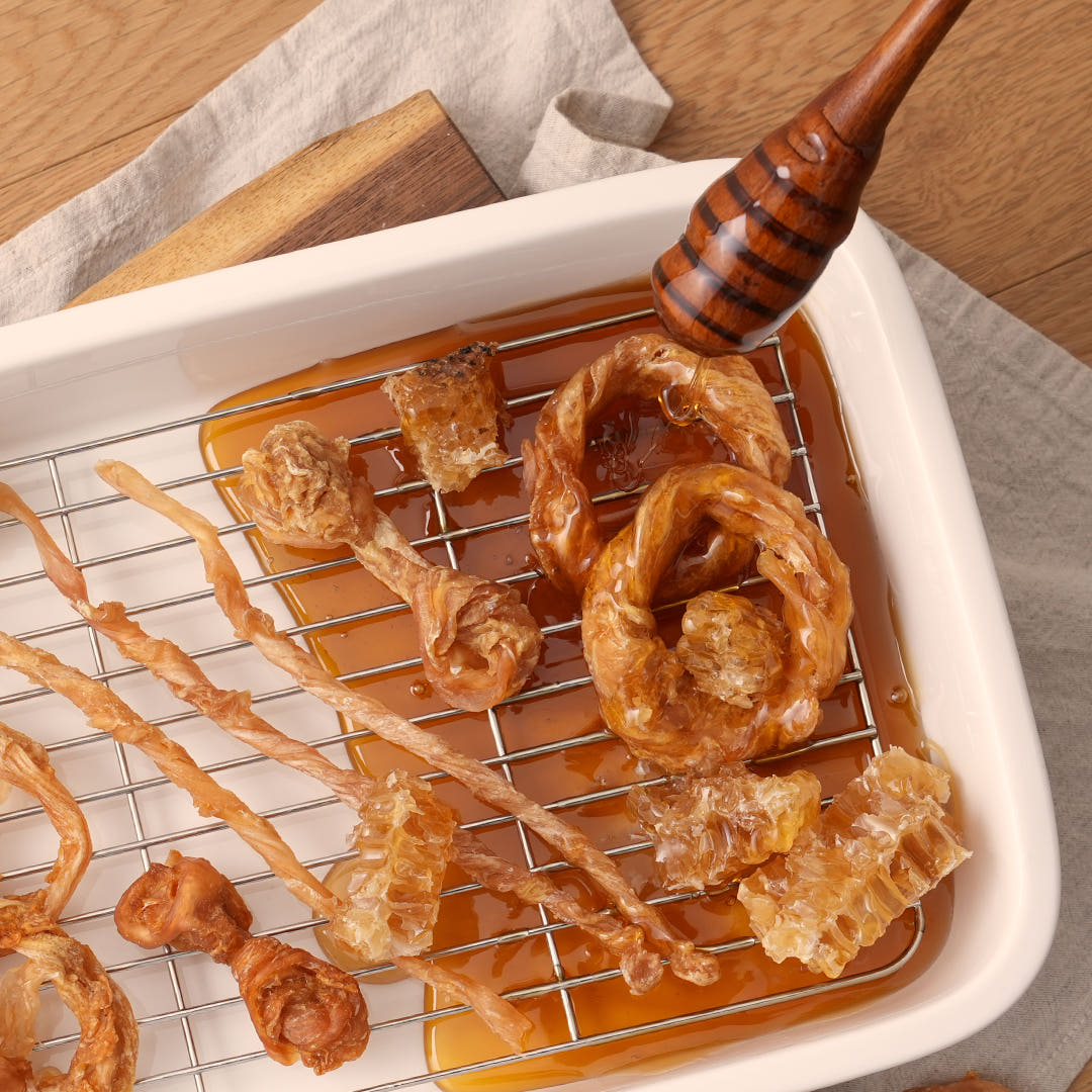 잇츄 꿀바른 터키츄 강아지 간식 오래먹는 개껌 칠면조힘줄 덴탈껌 4개 제품 이미지