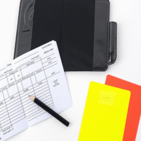 보급창고4호점 축구 심판 수첩 레드카드 심판용품