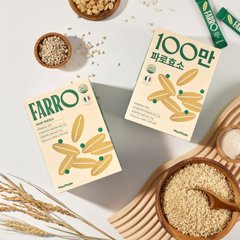 맥스메이드 100만 파로효소 이탈리아 곡물 발효 소화 효소 엠머밀 100포, 1개 - 상세 이미지 2