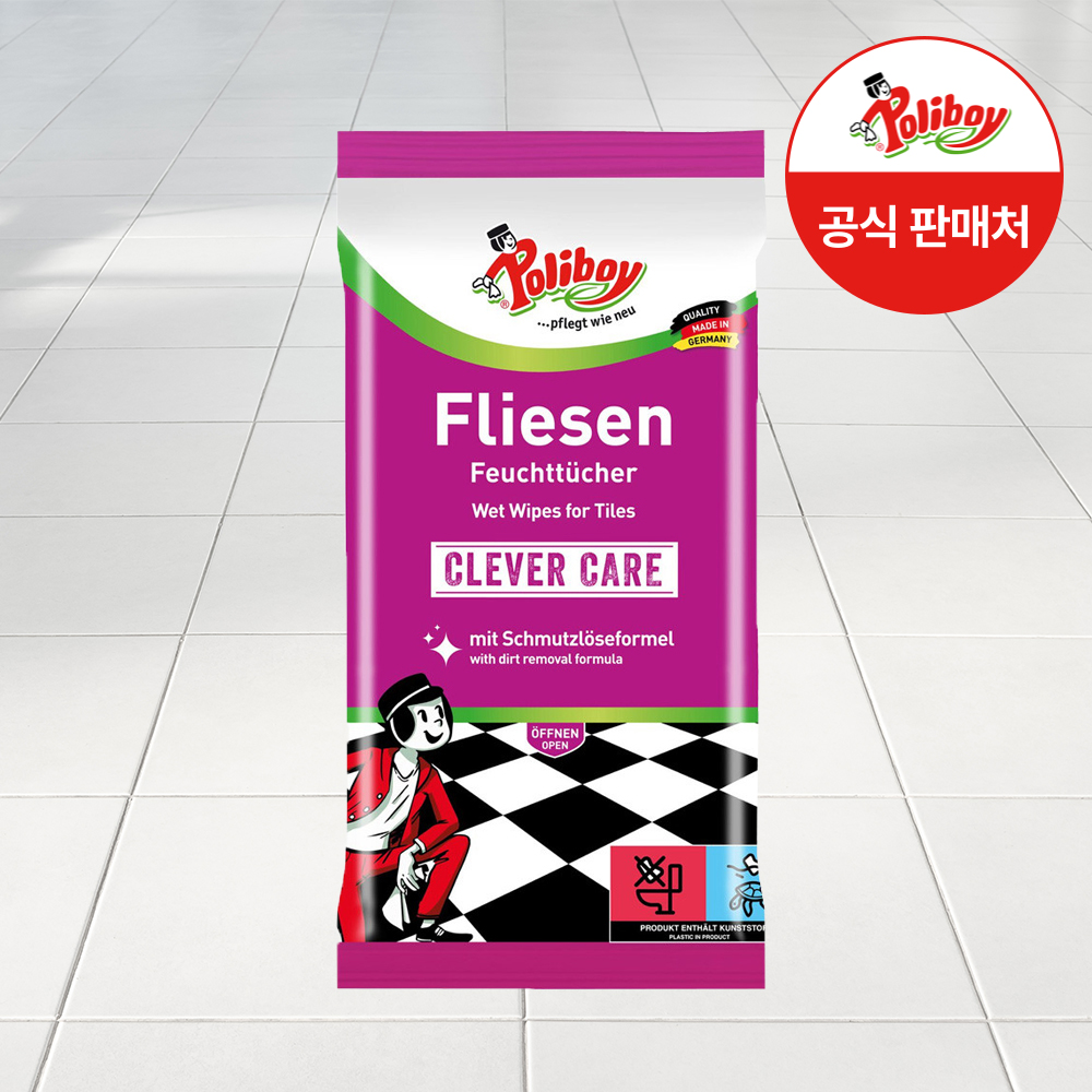 폴리보이 타일클리닝 티슈 1팩/ 포쉐린 폴리싱 타일 청소 대리석 바닥 클리너 - 메인 이미지