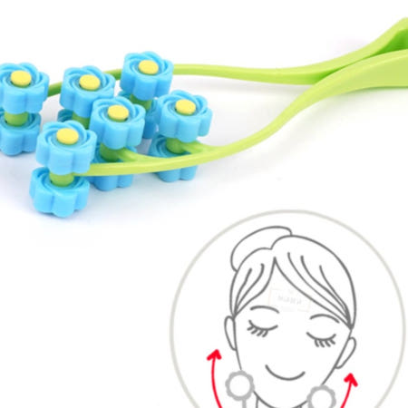 보급창고4호점 페이스업 롤러 얼굴마사지기 페이스롤러 브이라인마사지기