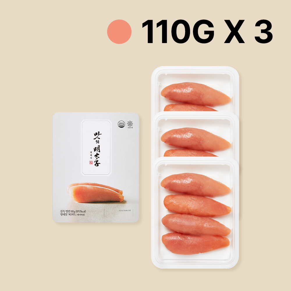 맛의명태자 실속명란 110g, 3개 - 상품 이미지