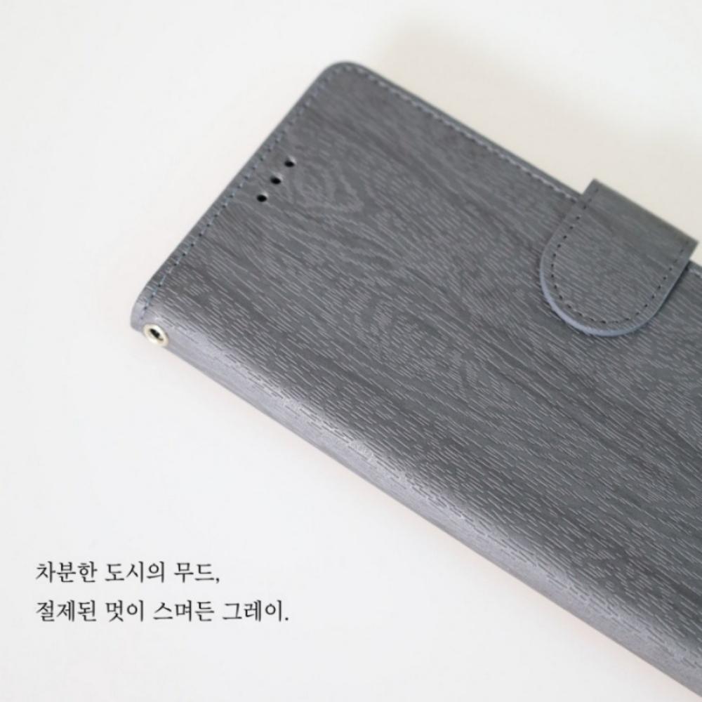 카드 지갑형 폰케이스 우드패턴 레드, 갤럭시와이드4 SM-A205S 이미지 6