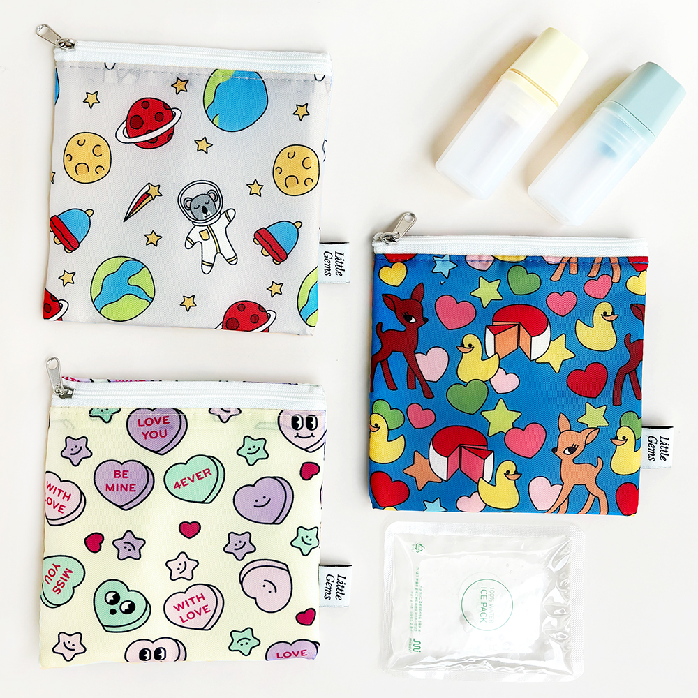 리틀젬스 보냉약파우치 어린이집 방수파우치 유치원준비물 네임택 아이스팩서비스