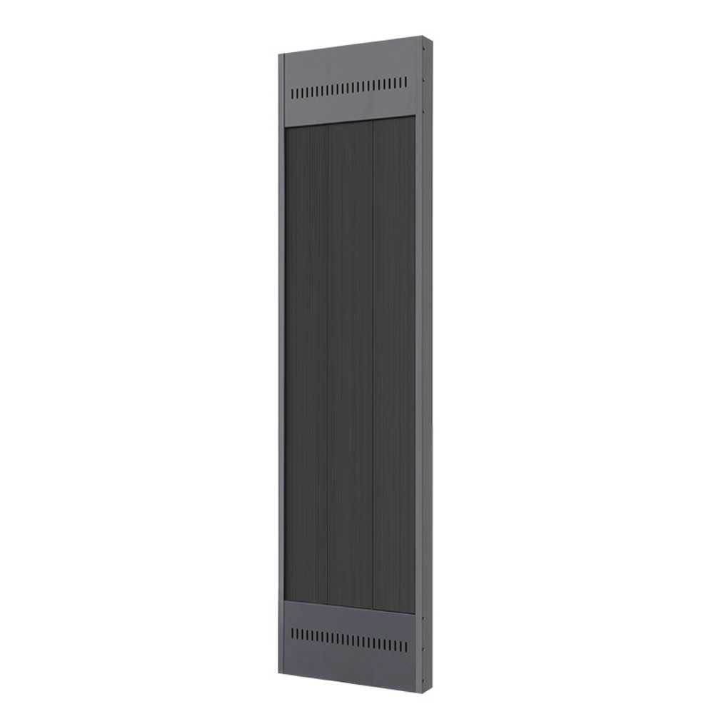가정용 벽걸이 온열기 전기 난방 온풍기 히터 벽면 블랙-1500W-120x27x6 - 상품 이미지