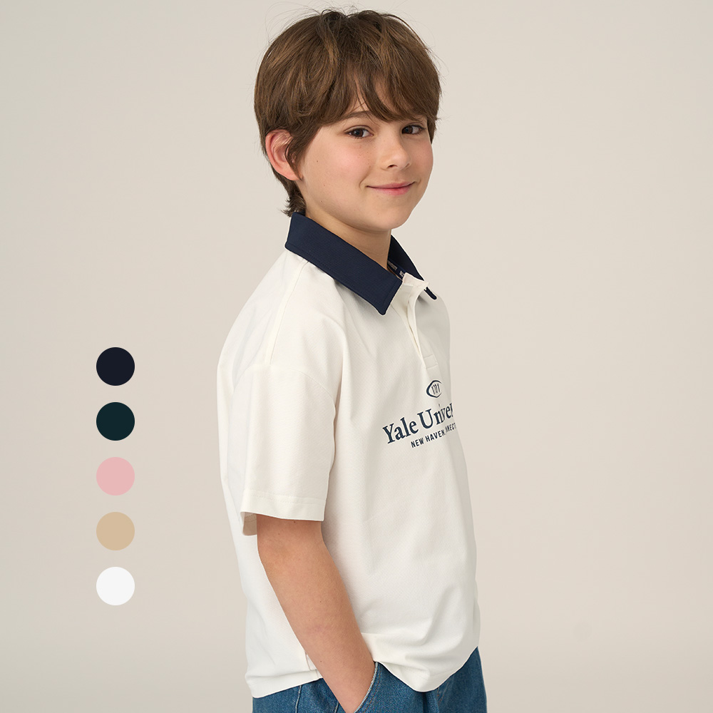 예일키즈 PK 카라포인트 하프 셔츠 A5M028