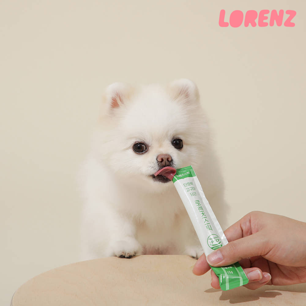 로렌츠 스틱 강아지 고양이 츄르 퓨레 짜먹는 간식 단호박+고구마+당근, 120g, 1개 - 상세 이미지 5