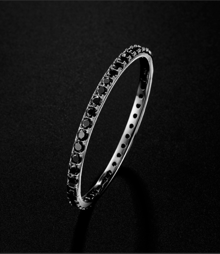 [Black Moissanite Tennis] 올블랙 모이사나이트 테니스 팔찌 S925 데시레아 이미지 8