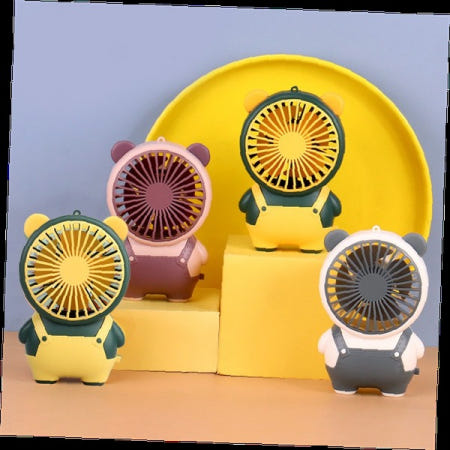 휴대용 선풍기 곰돌이 무선 손선풍기 캐릭터 미니 귀여운