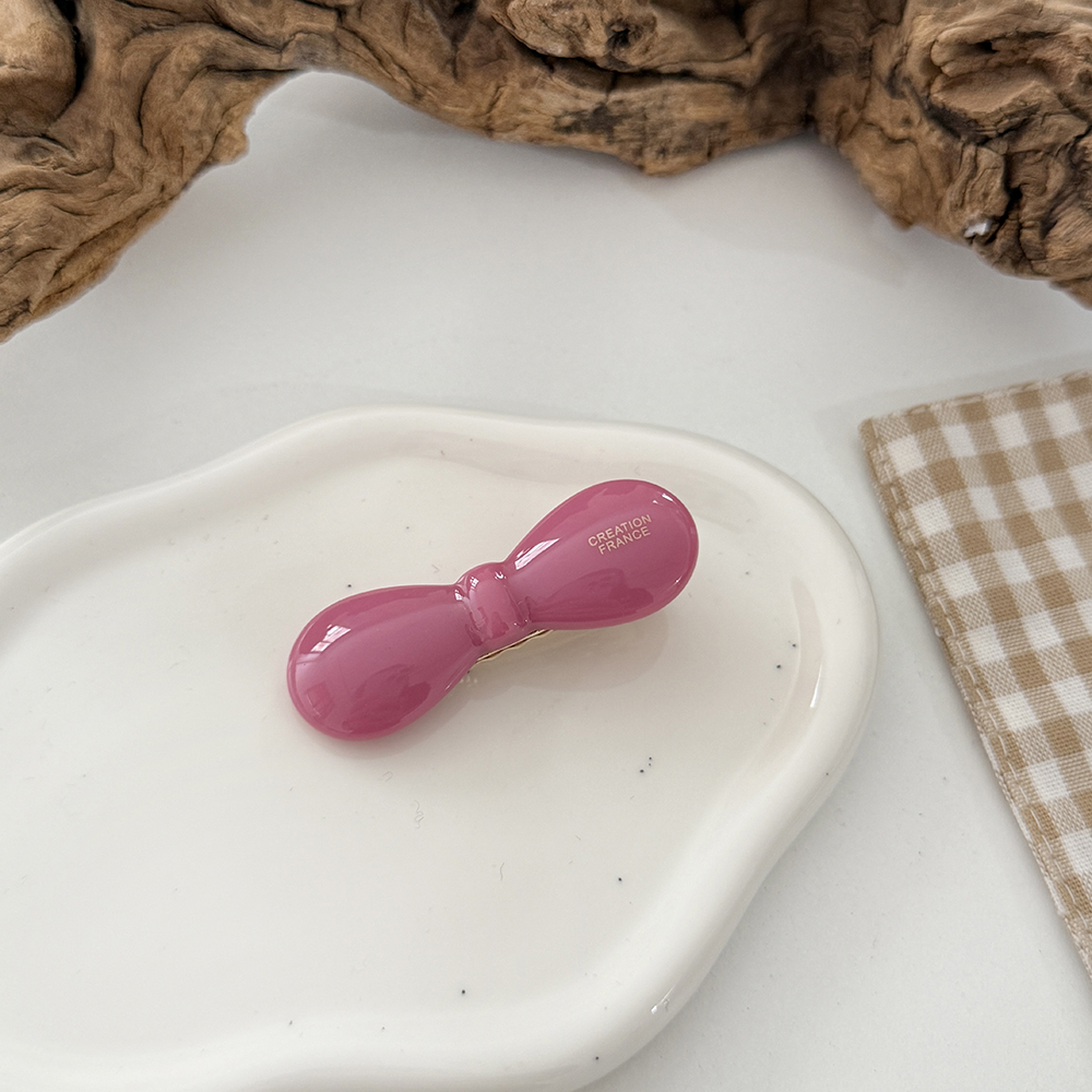 프랑스핀 동글리본 미니집게핀 앞머리고정핀 헤어핀 삔 헤어클립 creationfrance 이미지 6