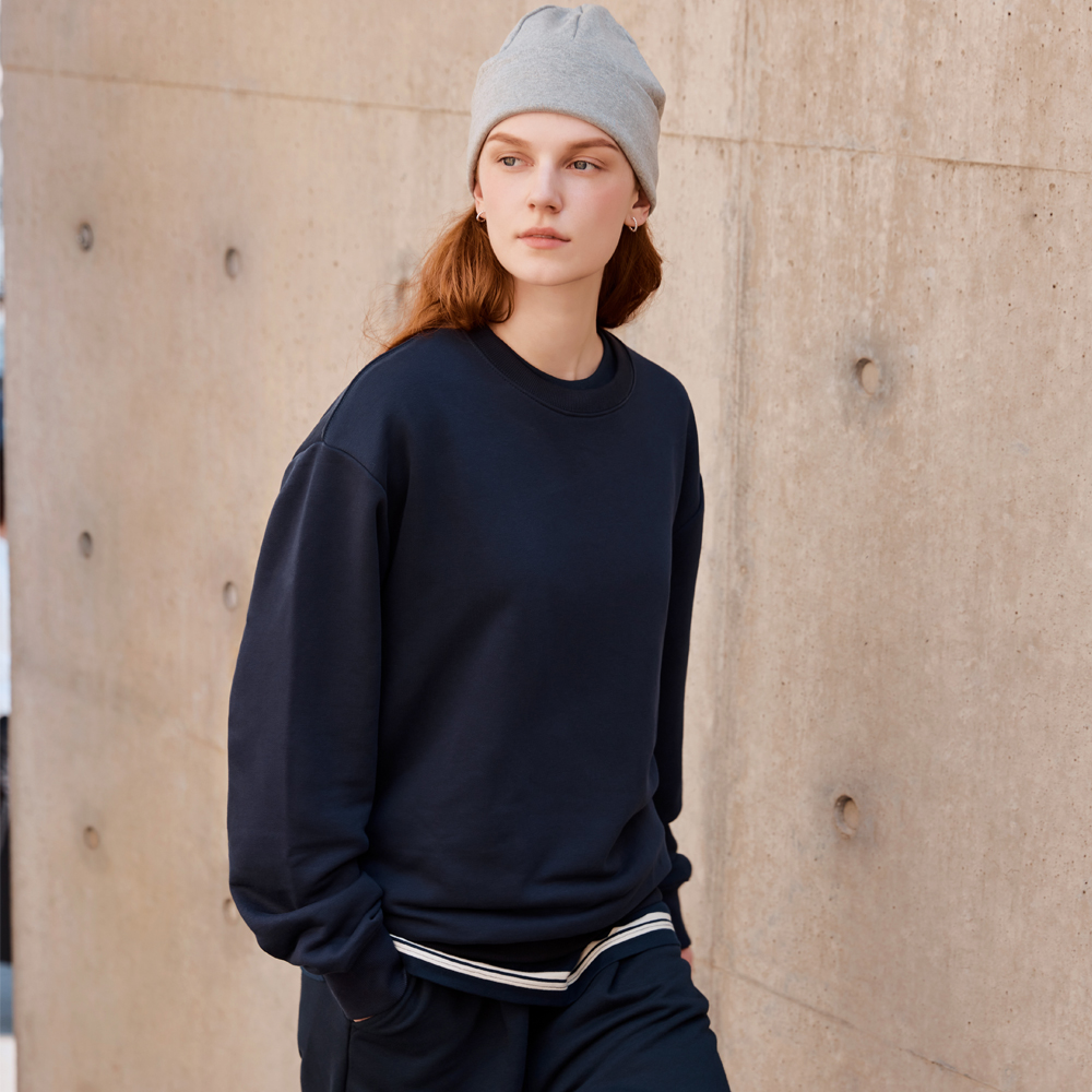 [N배송][프렌치테리] 스파오 레귤러핏 라운드넥 스웨트셔츠 SPMWFA9C11