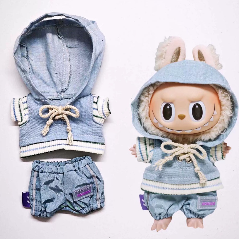 라부부 후드티 솜인형옷 의상 10cm 코디 그로밋 모루 티셔츠 오랑우탄 321세대 옷입히기