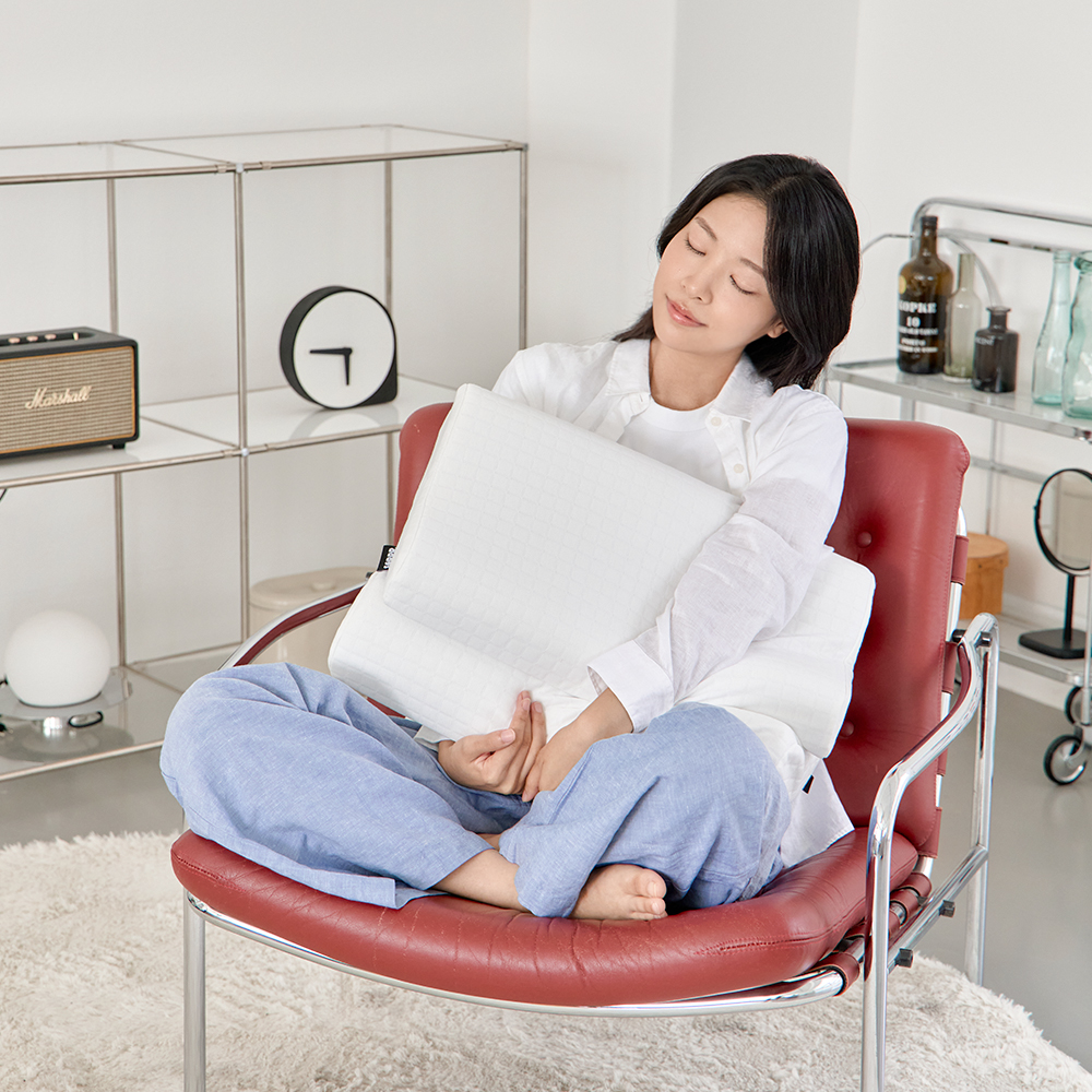 소르르 베이직 컴포트 메모리폼 목편한 경추베개 일자목 거북목 낮은베개 기능성