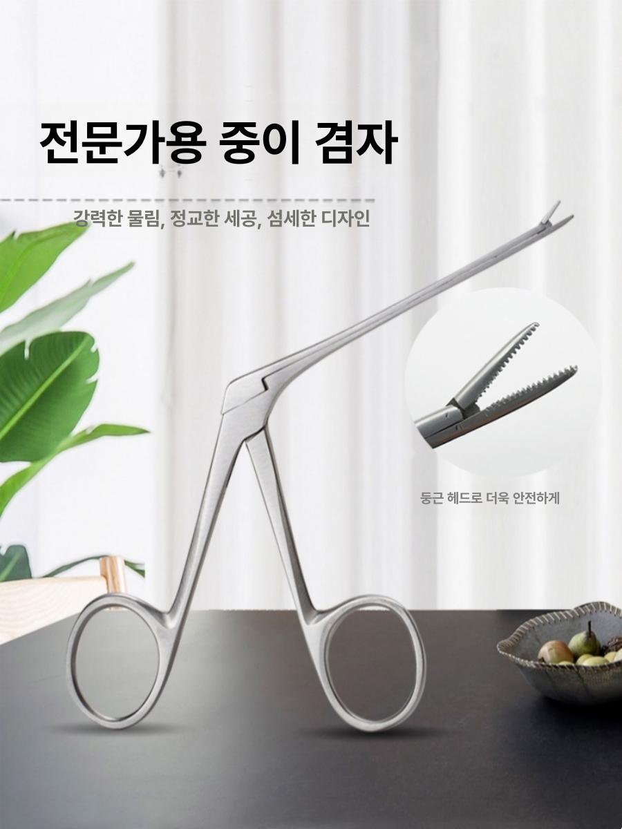 전문가용 귀 관리 청소기 제거기 중이집게 귓밥 파개 귀이개 귀지제거 귀파개 귀청소 중형 짧은형 초보자 추천 - 상세 이미지 3