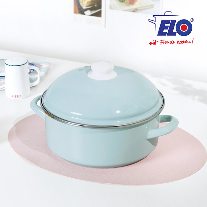 ELO 고메파스텔 양수 24cm 라이트블루 / 법랑냄비 / 독일코팅냄비 - 상품 이미지