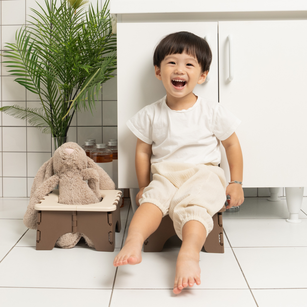 유온미 루켓 휴대용 유아변기 국산 접이식 아기변기