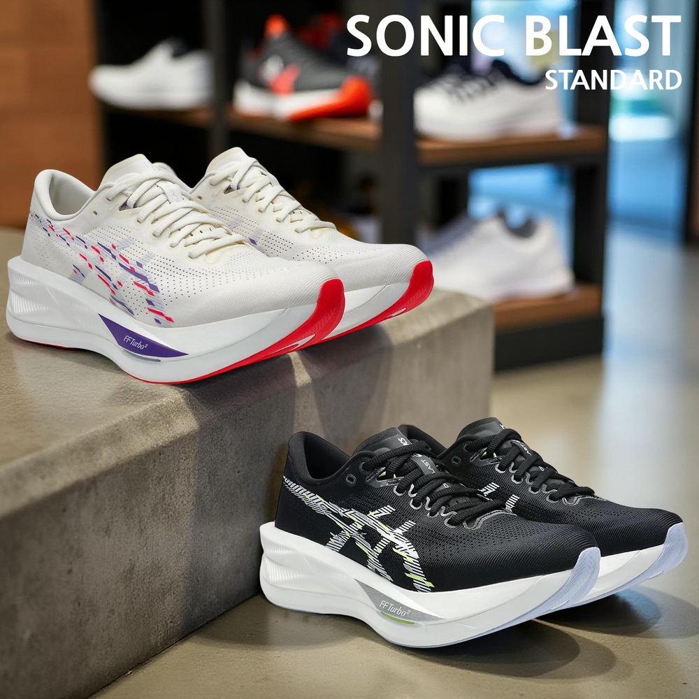 아식스 소닉블라스트 스탠다드 여성 런닝화 운동화 1012B862 크림 240