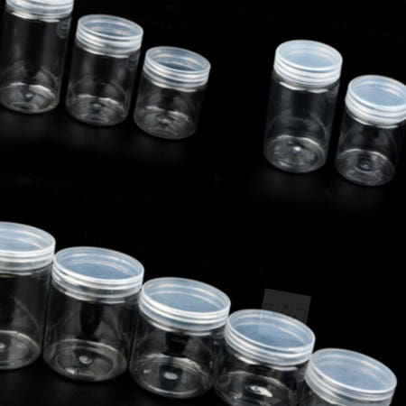 보급창고4호점 플라스틱 보관용기 플라스틱통 원형투명용기 악세사리케이스