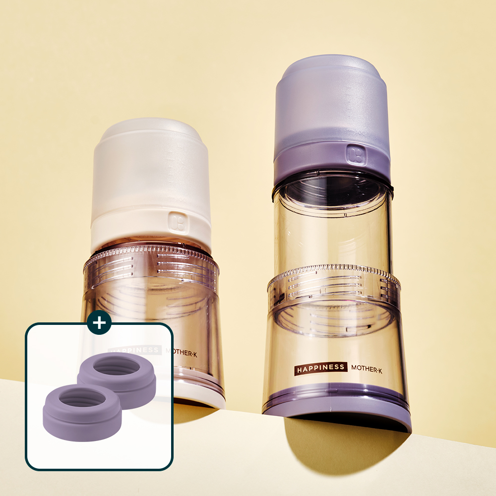 [스크류2P GIFT/1+1] 마더케이 에코젠 폴딩 일회용 젖병 무꼭지 1개+1개